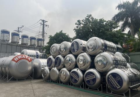 Đại lý bán bồn nước tại Châu Thành, Bến Tre. Bồn nước inox Tân Á Đại Thành chính hãng giá rẻ