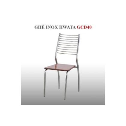 Ghế Dựa Inox Cố Định Mặt Gỗ GCD40