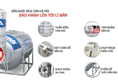 10 Lý do tại sao bồn nước inox Sơn Hà có giá cao hơn các loại bồn nước khác