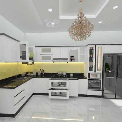 Kệ bếp inox 304 cửa Acrylic HWARC 07