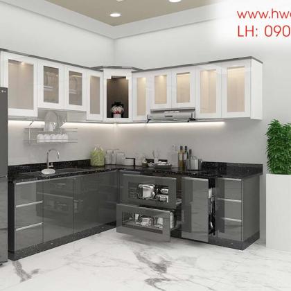 Kệ bếp inox 304 cửa Acrylic HWARC 02