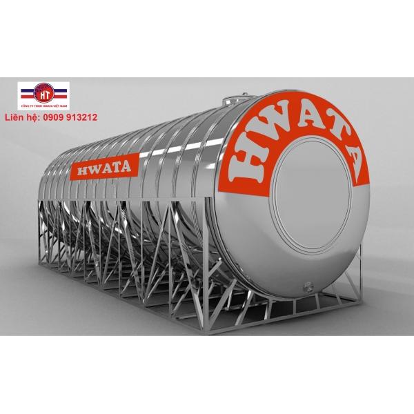 Bồn Nước Inox Hwata 7000L Ngang