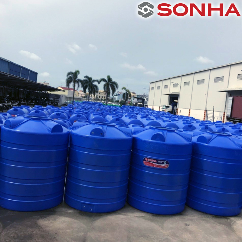 Kiểm tra chân và điểm cố định bồn inox 3000L đứng