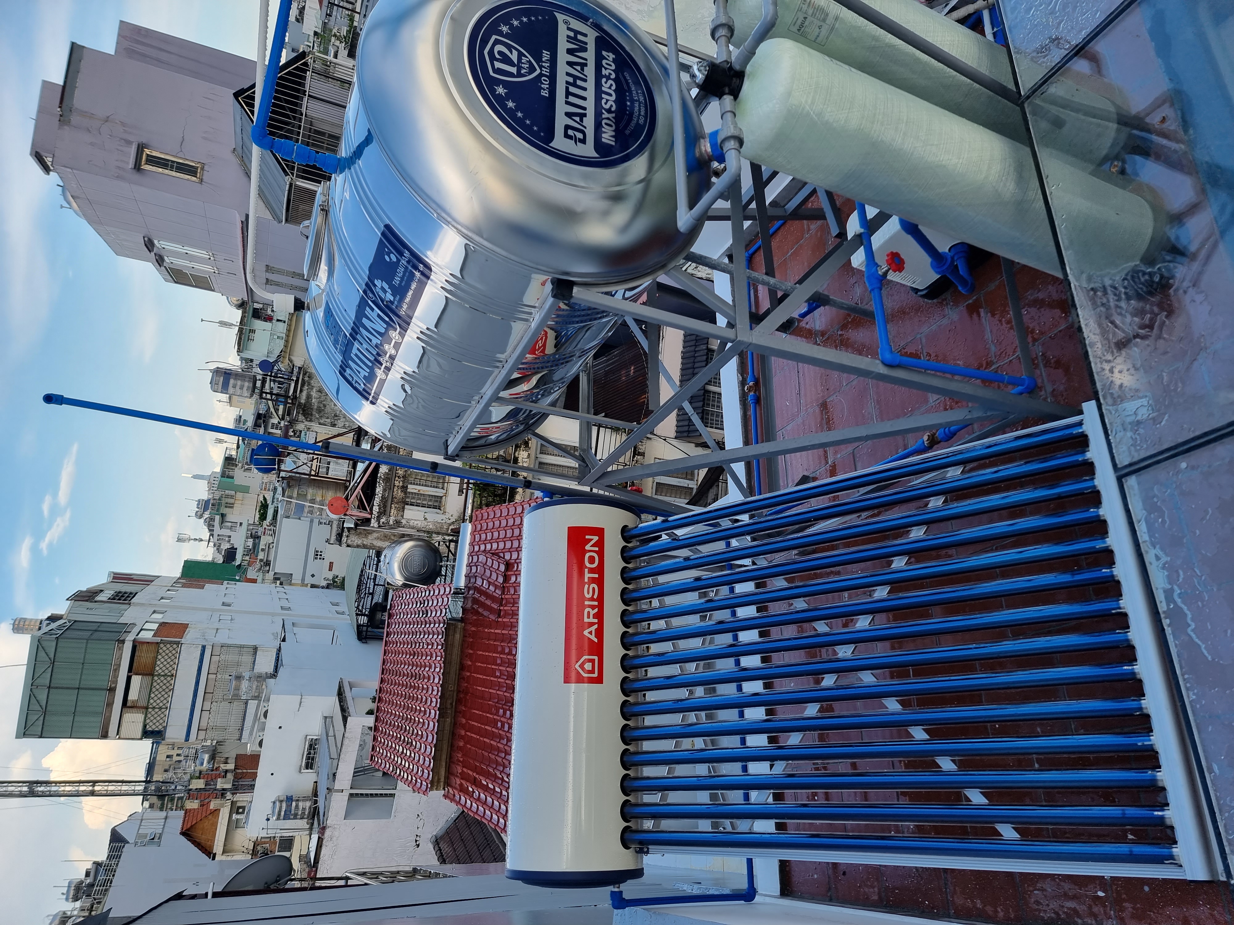 Cấu tạo máy năng lượng mặt trời 225L 15 ống F70