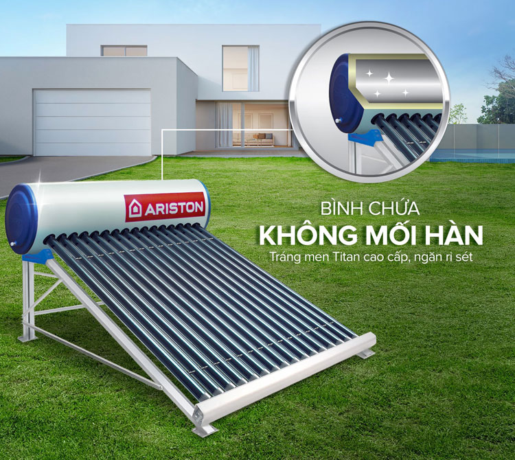 Giá máy nước nóng năng lượng mặt trời Ariston theo dung tích và dòng máy