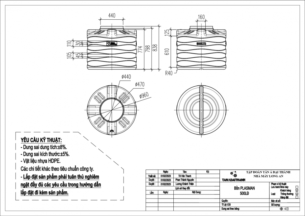 ban ve bon nhua plasman 500 lit dung