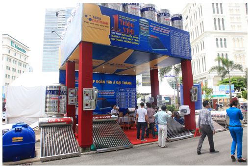 Hội chợ sản phẩm máy nước nóng năng lượng mặt trời Đại Thành 