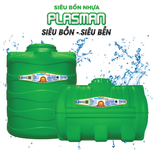 Bồn nước nhựa Plasman Đại Thành